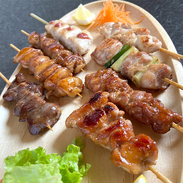 焼き鳥部位いろいろ詰合せ55本セット(未加熱品)
