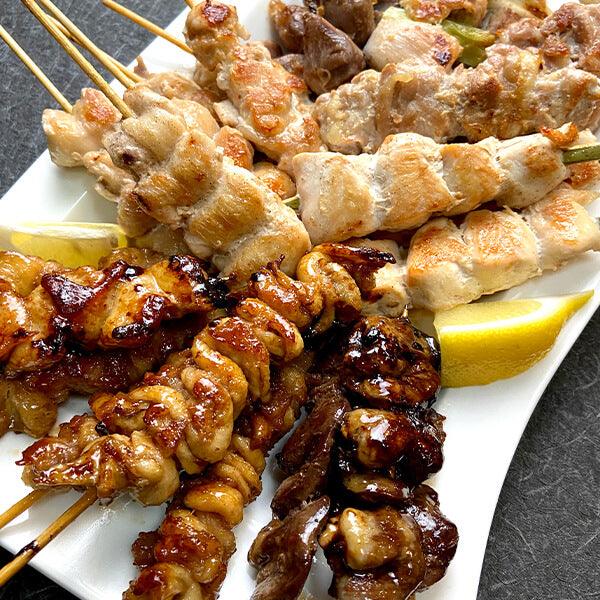 大山どり砂肝串(生)5本 - やきとりの串惣