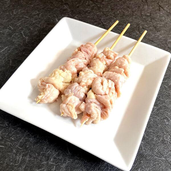 国産焼き鳥生皮串(生)